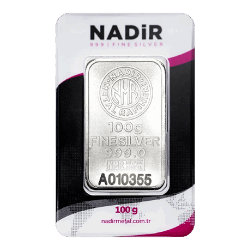 نمونه شمش نقره به عنوان نماد سرمایه گذاری