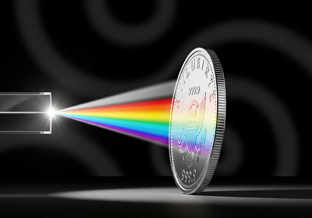 مجموعه ای از شمش های نقره خالص 999.9 که برای سرمایه گذاری آماده شده اند